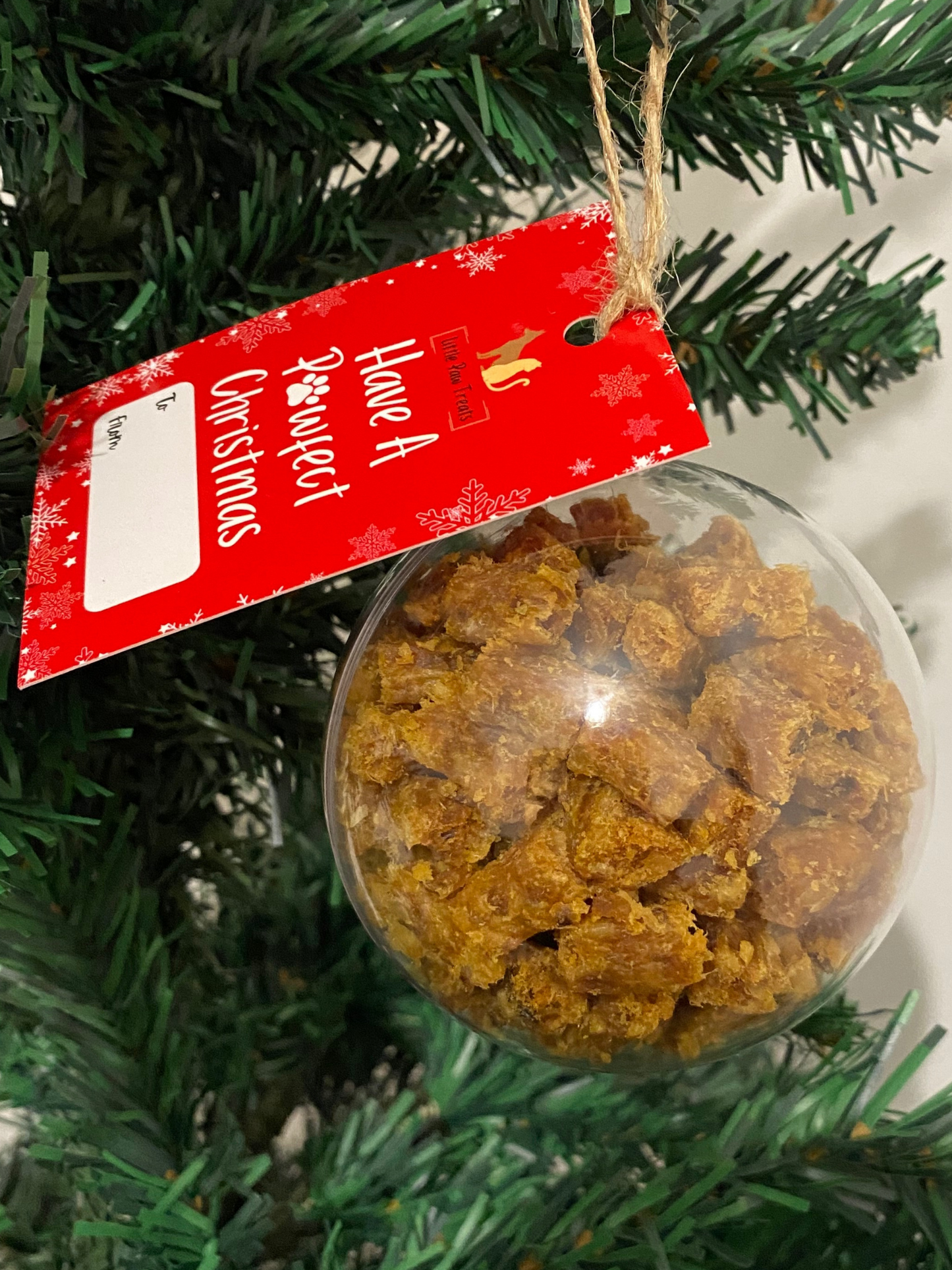 Large Bauble - Dog Treat Christmas Gift